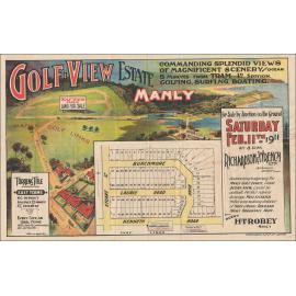 Golf View Estate, Manly Vale, 1911: Subdivision Plan
