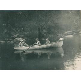 Ken Carter in Row Boat, McCarrs Creek.