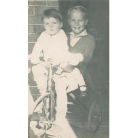 Terry and Ken Carter on Tricycle, Manly.