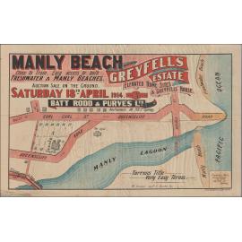 Greyfells Estate, Manly Beach, 1914: Subdivision Plan