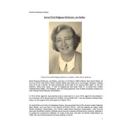 Nurse Ethel Ridgway McKenzie, nee Bailey