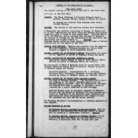 Manly Council Historical Minutes between 22 August 1916 to 14 August 1917