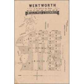 Wentworth, Manly, 1881: Subdivision Plan