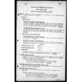 Manly Council Historical Minutes between 18 April 1921 to 10 October 1921