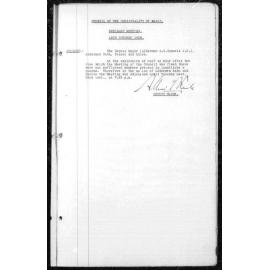 Manly Council Historical Minutes between 16 October 1928 to 14 February 1929