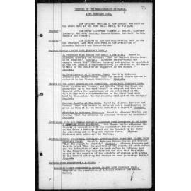 Manly Council Historical Minutes between 19 February 1929 to 25 June 1929