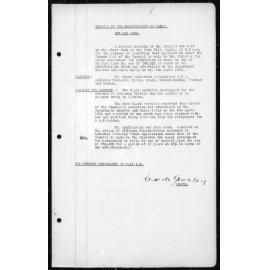 Manly Council Historical Minutes between 6 May 1930 to 11 November 1930