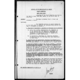 Manly Council Historical Minutes between 24 April 1933 to 1 August 1933
