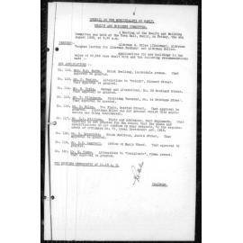 Manly Council Historical Minutes between 4 August 1933 to 10 November 1933