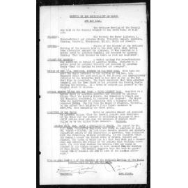 Manly Council Historical Minutes between 4 May 1943 to 30 September 1943