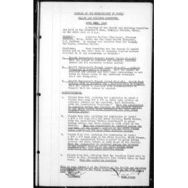Manly Council Historical Minutes between 27 June 1947 to 9 September 1947