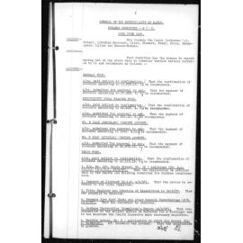 Manly Council Historical Minutes between 29 June 1937 to 5 October 1937