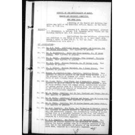 Manly Council Historical Minutes between 8 June 1938 to 3 September 1938