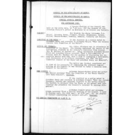 Manly Council Historical Minutes between 6 September 1938 to 26 November 1938