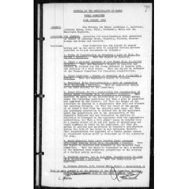 Manly Council Historical Minutes between 11 August 1951 to 3 November 1951