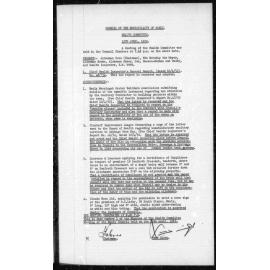 Manly Council Historical Minutes between 15 April 1952 to 28 June 1952