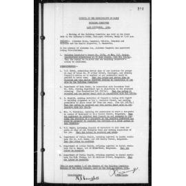Manly Council Historical Minutes between 14 September 1954 to 23 November 1954