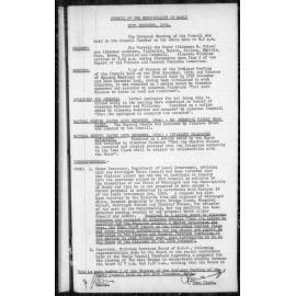 Manly Council Historical Minutes between 20 December 1956 to 11 March 1957