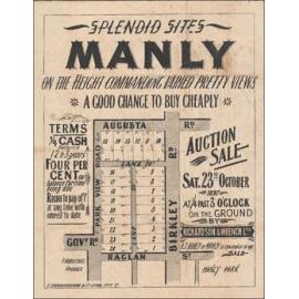 Splendid Sites, Manly, 1897: Subdivision Plan