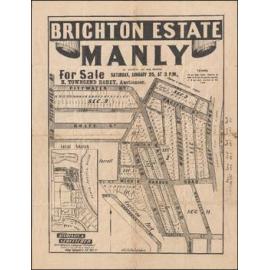 Brighton Estate, Manly, 1890: Subdivision Plan