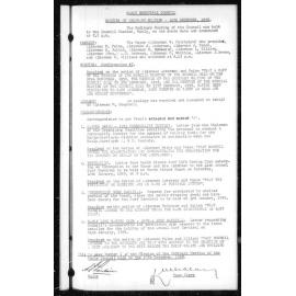 Manly Council Historical Minutes between 16 December 1958 to 27 January 1959