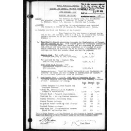 Manly Council Historical Minutes between 20 October 1959 to 24 November 1959