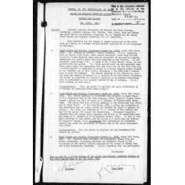 Manly Council Historical Minutes between 12 April 1960 to 10 May 1960