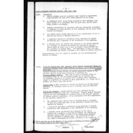 Manly Council Historical Minutes between 2 August 1960 to 30 August 1960