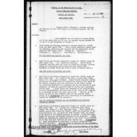 Manly Council Historical Minutes between 26 August 1958 to 7 October 1958