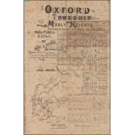 Oxford Township, Manly Heights, 1885: Subdivision Plan