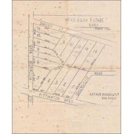 Warringah Estate, Manly, c1910s: Subdivision Plan