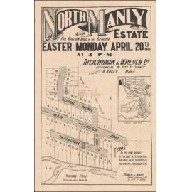 North Manly Estate, Manly, 1908: Subdivision Plan