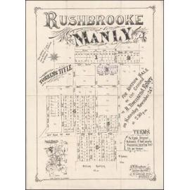 Rushbrooke, Manly, early c1900s: Subdivision Plan