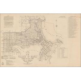 Map of the Village of Manly, Parish of Manly Cove, 1961