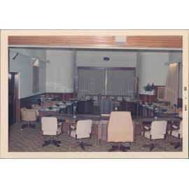 Interior of the Manly Council Chambers, Belgrave Street, Manly, May 1966