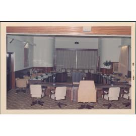 Interior room of the Manly Council Chambers, Belgrave Street, Manly, May 1966