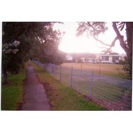 Curl Curl North Primary School grounds, buildings and soccer goals