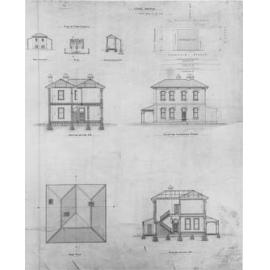 Original Plans for Manly Post Office proposed to be erected at Manly Beach, c1881