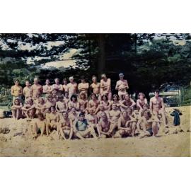 Before the start of the first Big Swim, Palm Beach