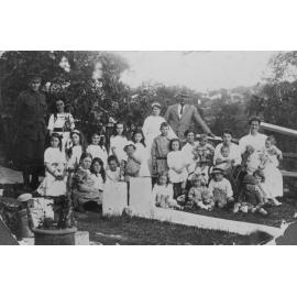 Members of the extended Randell Family, 13 Waine Street, Freshwater