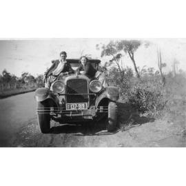 One of the Waldon boys and friend, Mona Vale Road, Terrey Hills 1930s