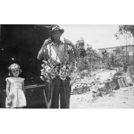 Joe Waldon and child, Terrey Hills