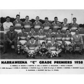 Narraweena Rugby Union C Grade Premiers 1958