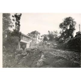 Abernethy Street road construction, Seaforth, 1958