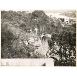 View east along Adelaide Street, Balgowlah Heights, 1952