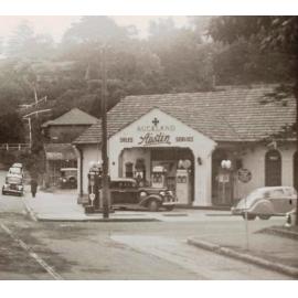 Auckland Garage, Gilbert Street, Manly, 29 June 1950