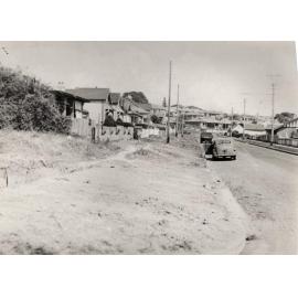 Balgowlah Road west from Francis Street, showing curb, Balgowlah, 14th Sept 1948