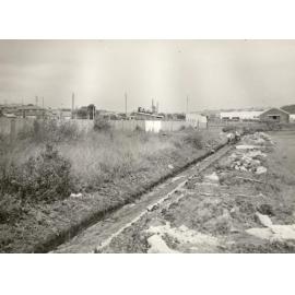 Balgowlah Road depot extension drain in West Manly Park, Feb 1952