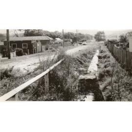 Balgowlah Road and Kenneth Road new oval project, pipeline Suwarrow Street, Balgowlah, 23rd April 1959