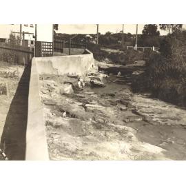 Burnt Bridge Creek east of Kitchener Street bridge, Balgowlah, 1st August 1942